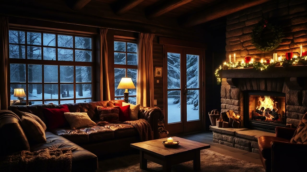 🔥 Ambiance Cocooning : Soirée au Coin du Feu dans un Chalet de Montagne ❄️