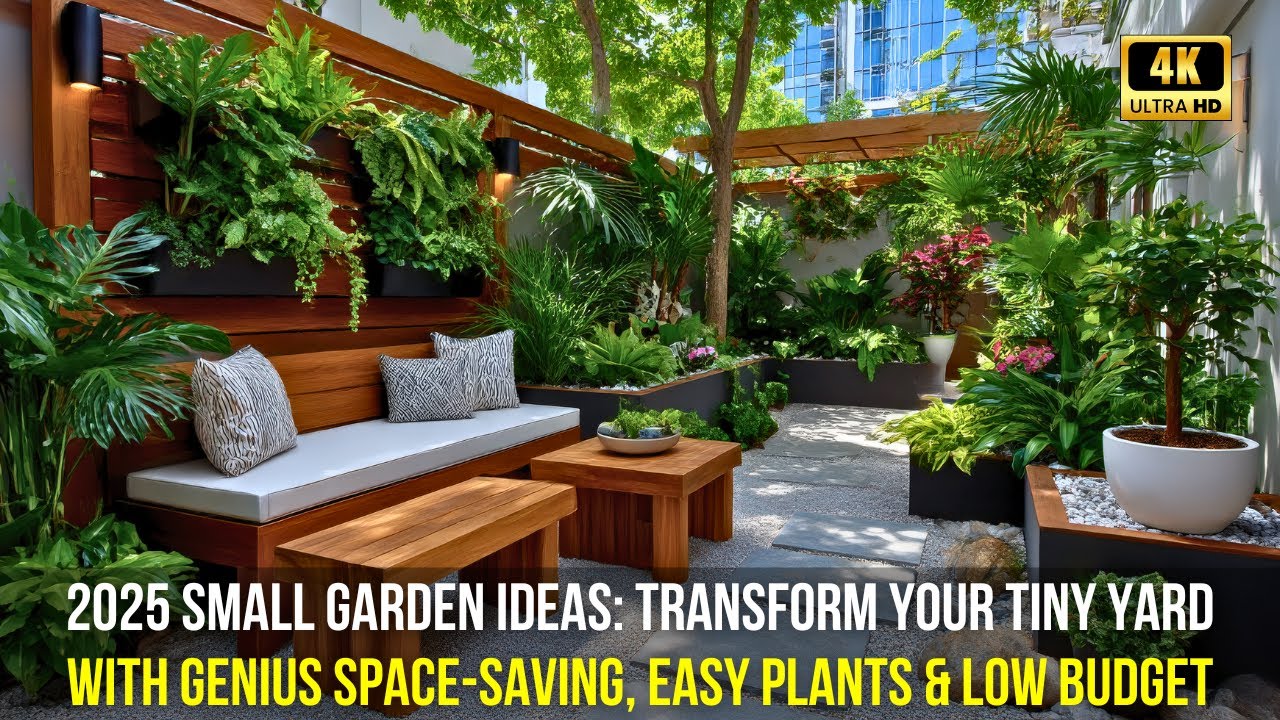 2025 Small Garden Ideas: Transform Your Tiny Yard with Genius Space Saving, Easy Plants & Low Budget