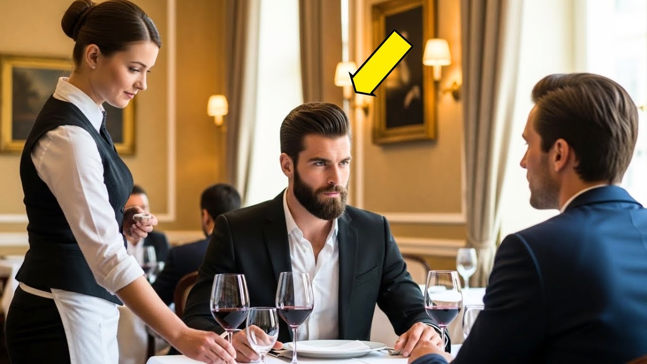 La serveuse a changé son verre en silence — le milliardaire a observé, réalisant qu'elle lui avait s
