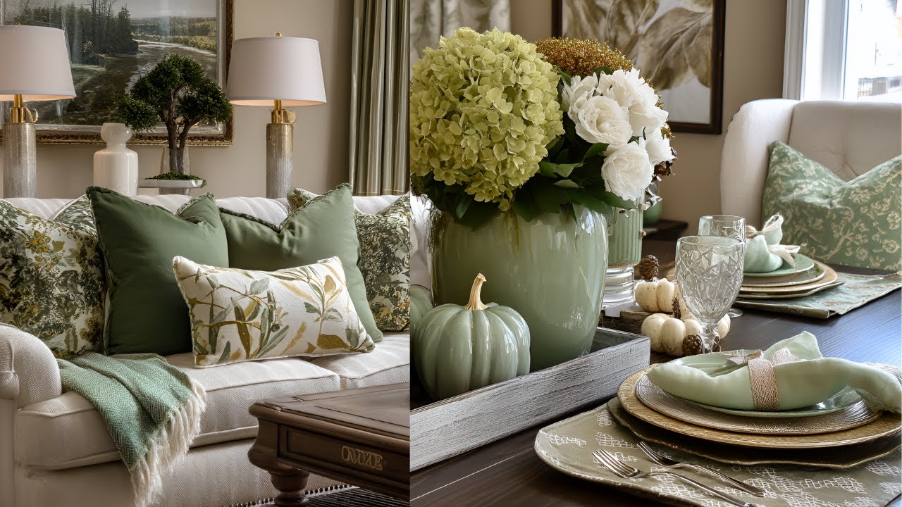 Sage Green & Cream: Elegant Rustic Fall Color Palette