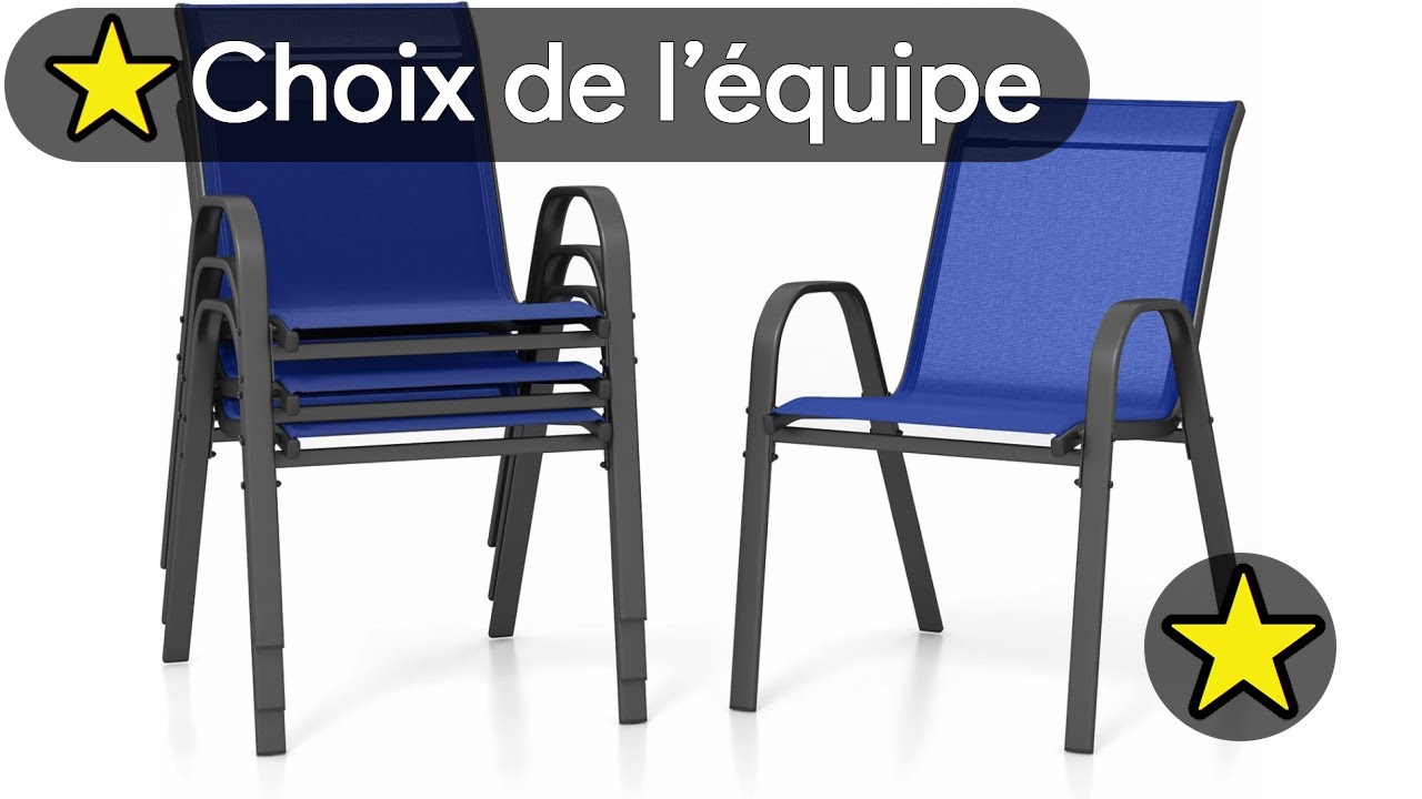 🏆 TOP 3 MEILLEUR FAUTEUIL DE JARDIN EMPILABLE 2025 🔥