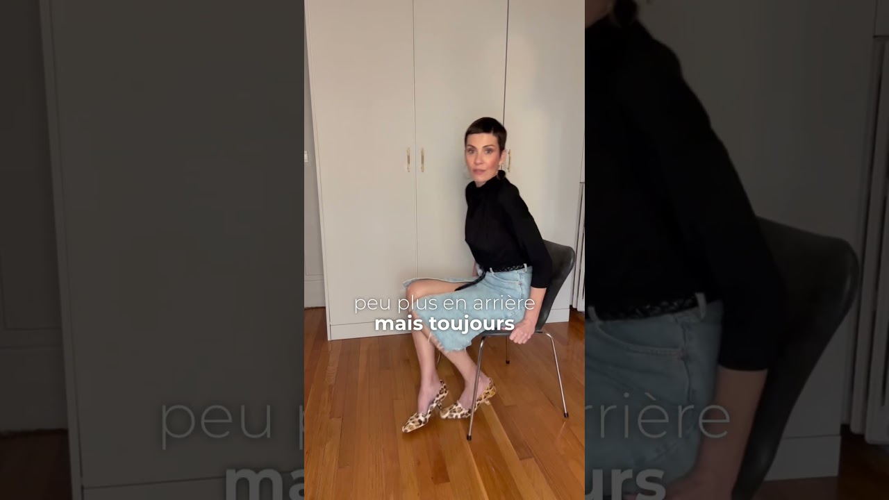 S’asseoir avec élégance ? 💁🏻‍♀️ Il y a plusieurs façons !