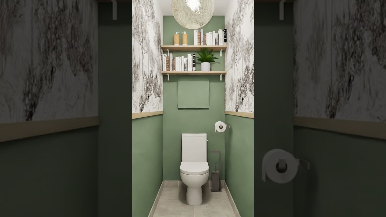 Inspiration déco - Toilette verte