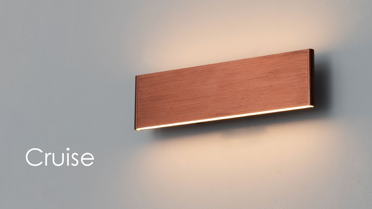 Applique murale LED cuivre en aluminium brossé - Cruise