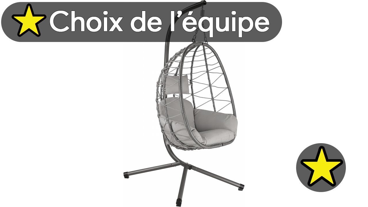 🏆 TOP 3 MEILLEUR FAUTEUIL OEUF SUSPENDU DE JARDIN 2025