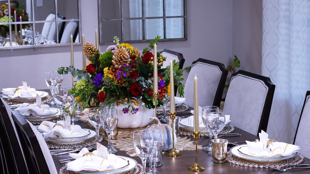 How To Set An Elegant Table For Dinner. My Thanksgiving 2021 Tablescape.