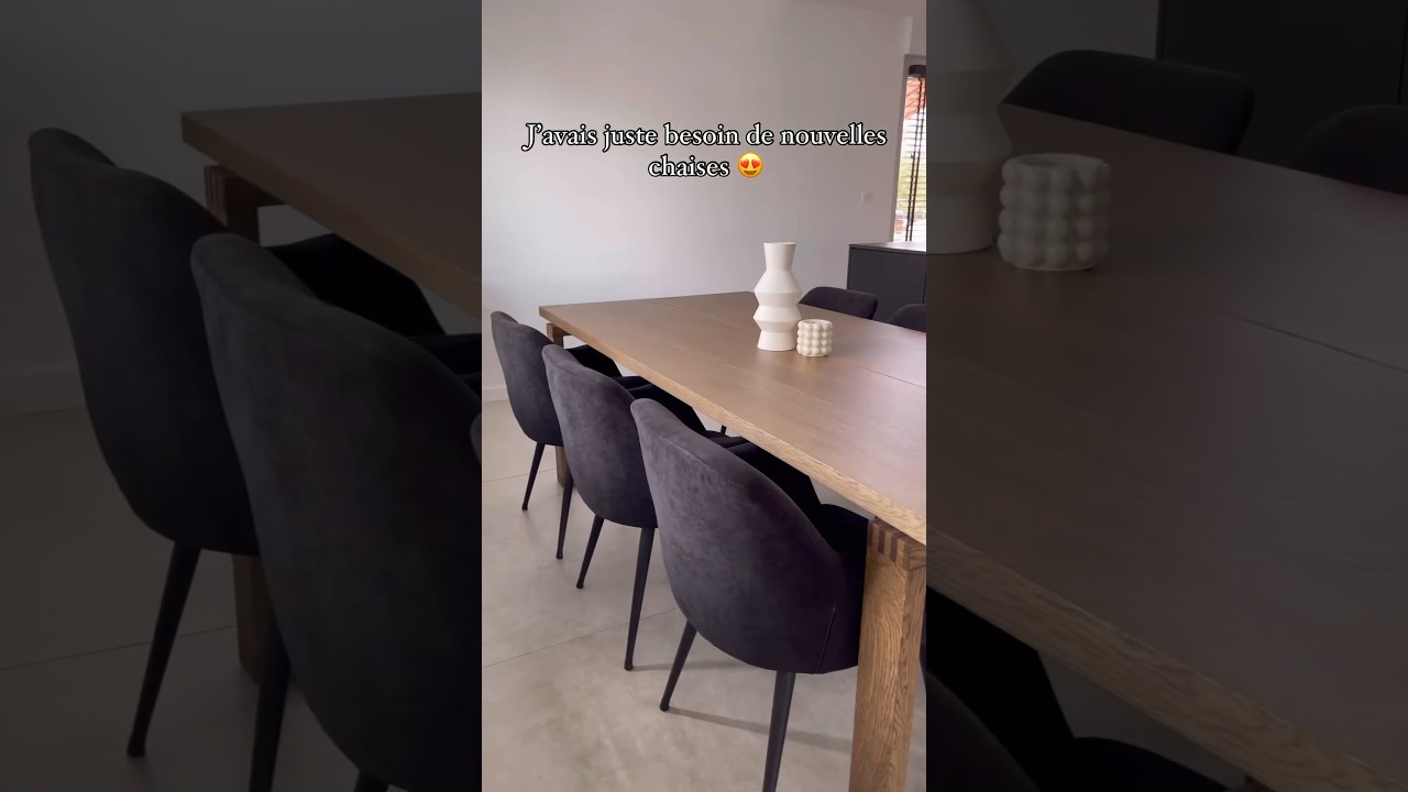 Besoin de changement dans la salle à manger ? Les chaises HEKA sont là !#venteunique #chaise #shorts