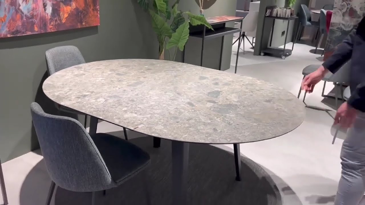 Table de cuisine ronde extensible