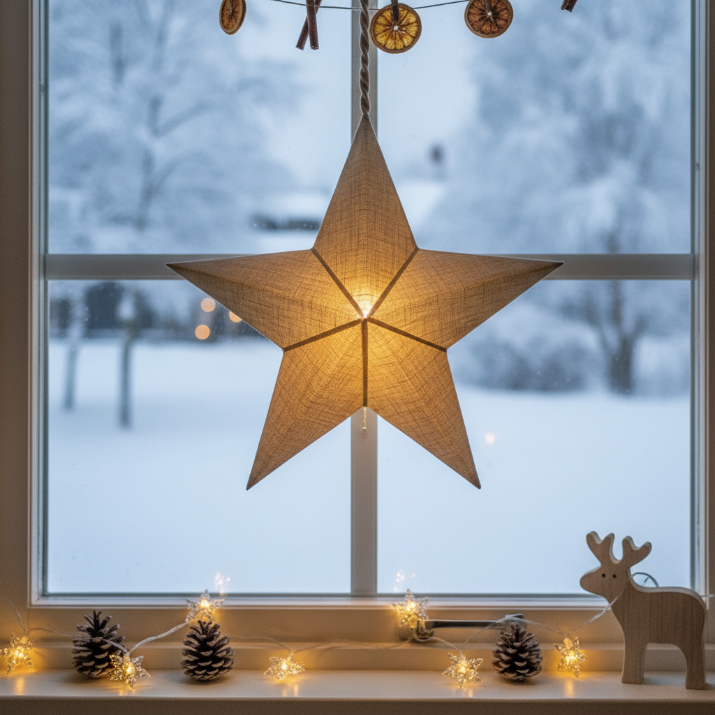 découvrez le retour tant attendu de l'abat-jour étoile de noël d'ikea, désormais rehaussé d'une élégante finition en lin pour sublimer vos décorations festives.