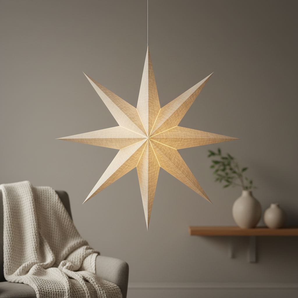 découvrez le célèbre abat-jour étoile de noël d'ikea, de retour cette année avec une élégante finition en lin pour une ambiance chaleureuse et festive.