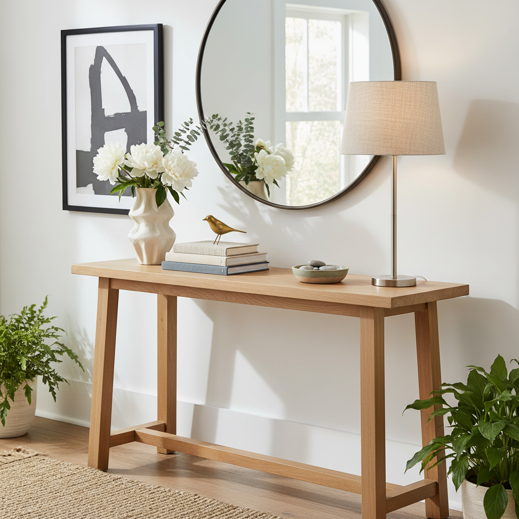 découvrez des idées inspirantes et des modèles tendance de tables console pour sublimer votre entrée et créer un espace accueillant et élégant.