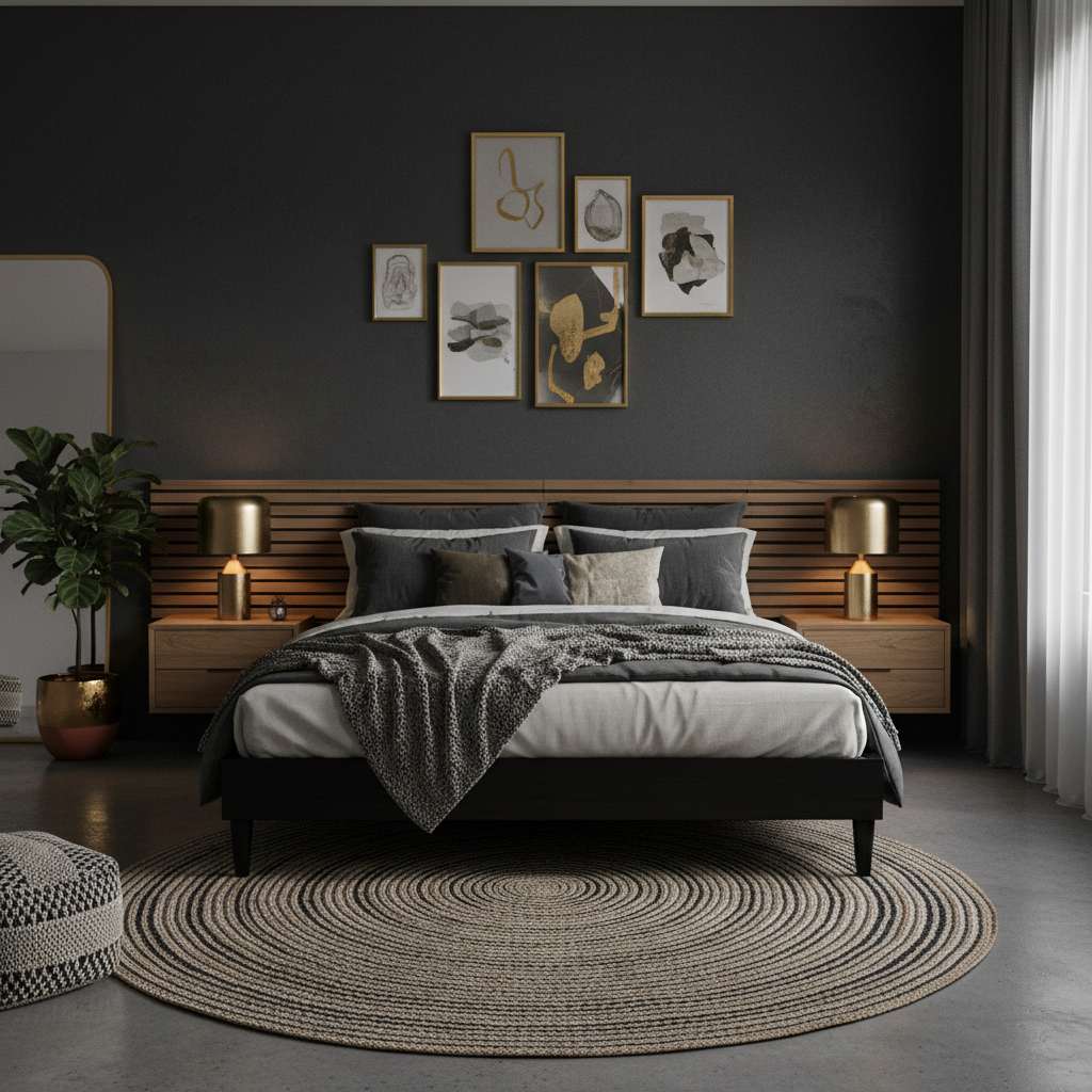 découvrez des idées déco pour aménager une chambre noire élégante et feutrée, alliant style et confort pour une ambiance chaleureuse et sophistiquée.