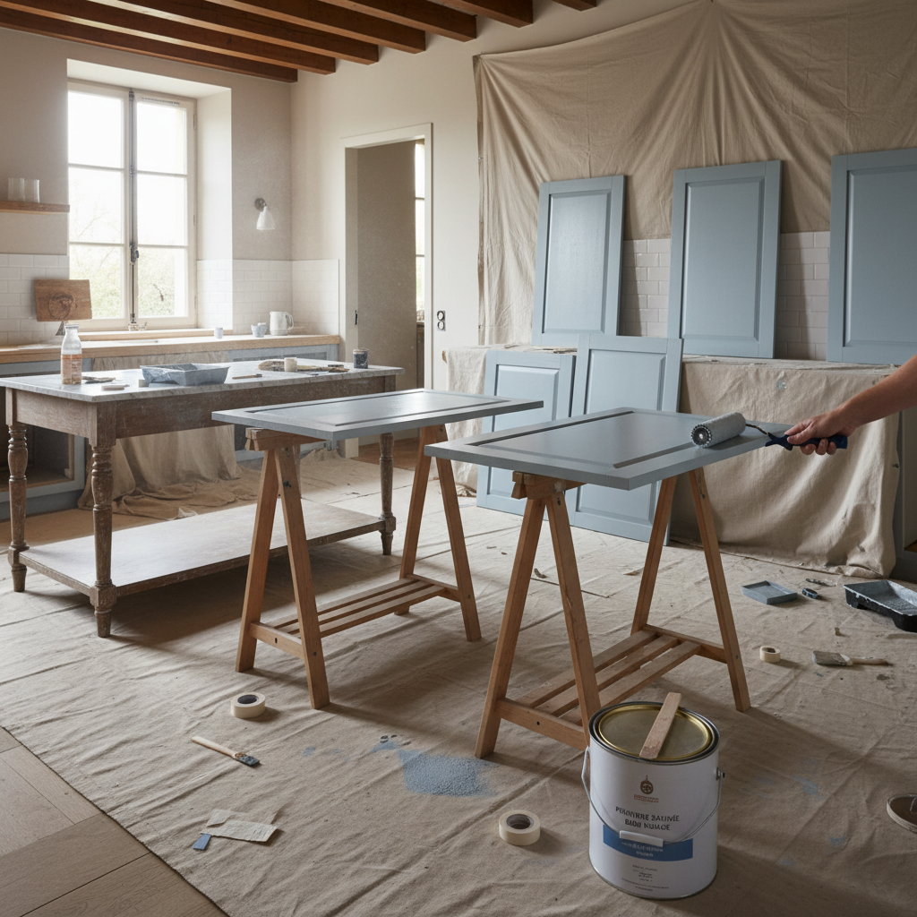 découvrez des astuces simples et efficaces pour repeindre vos meubles de cuisine et leur donner un nouveau look moderne et personnalisé.